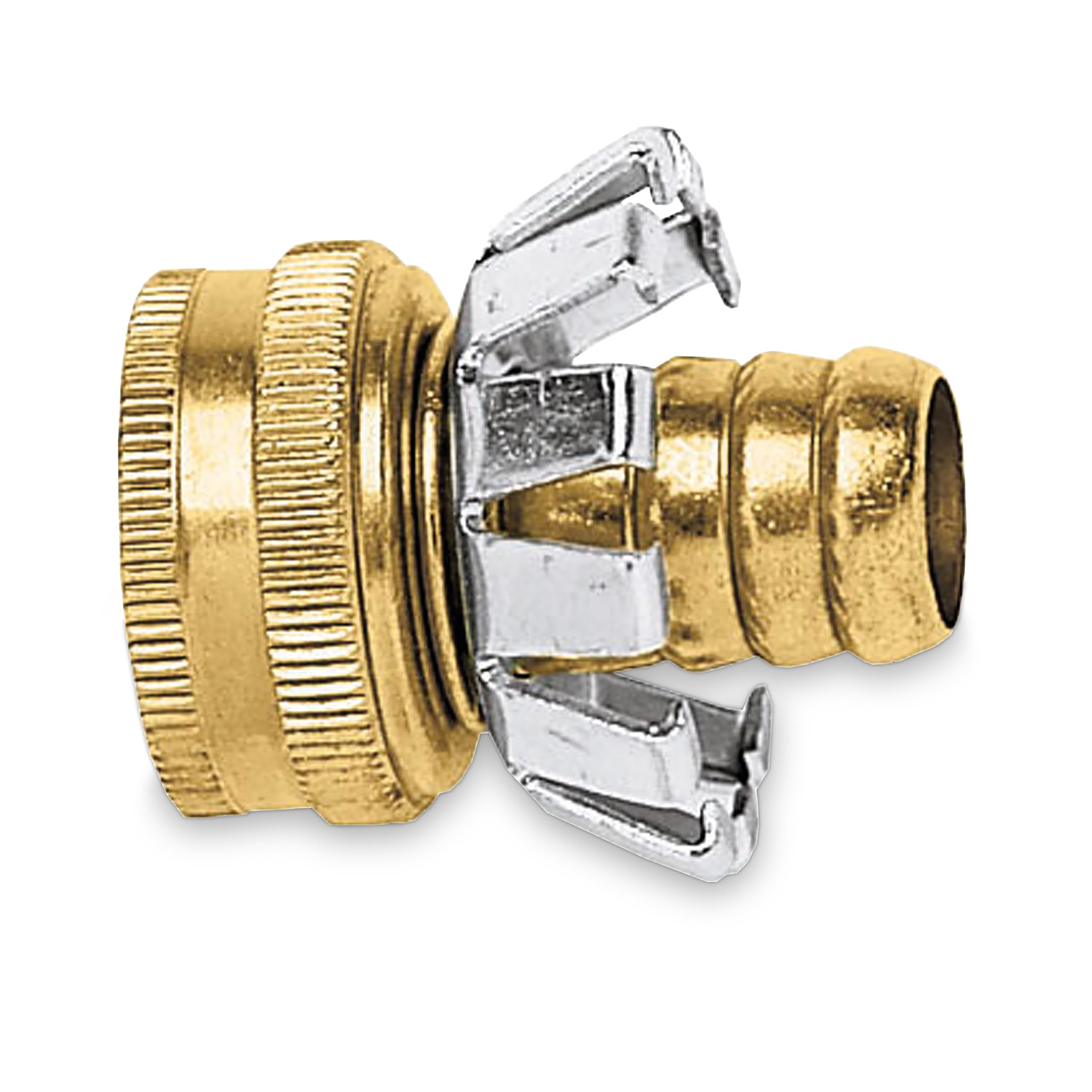 Gilmour 3/4" Female Brass Hose Clinch Mender Coupling, Heavy Duty Metal Water Hose Repair Kit, Garden Hose Repair Fitting - Image 5