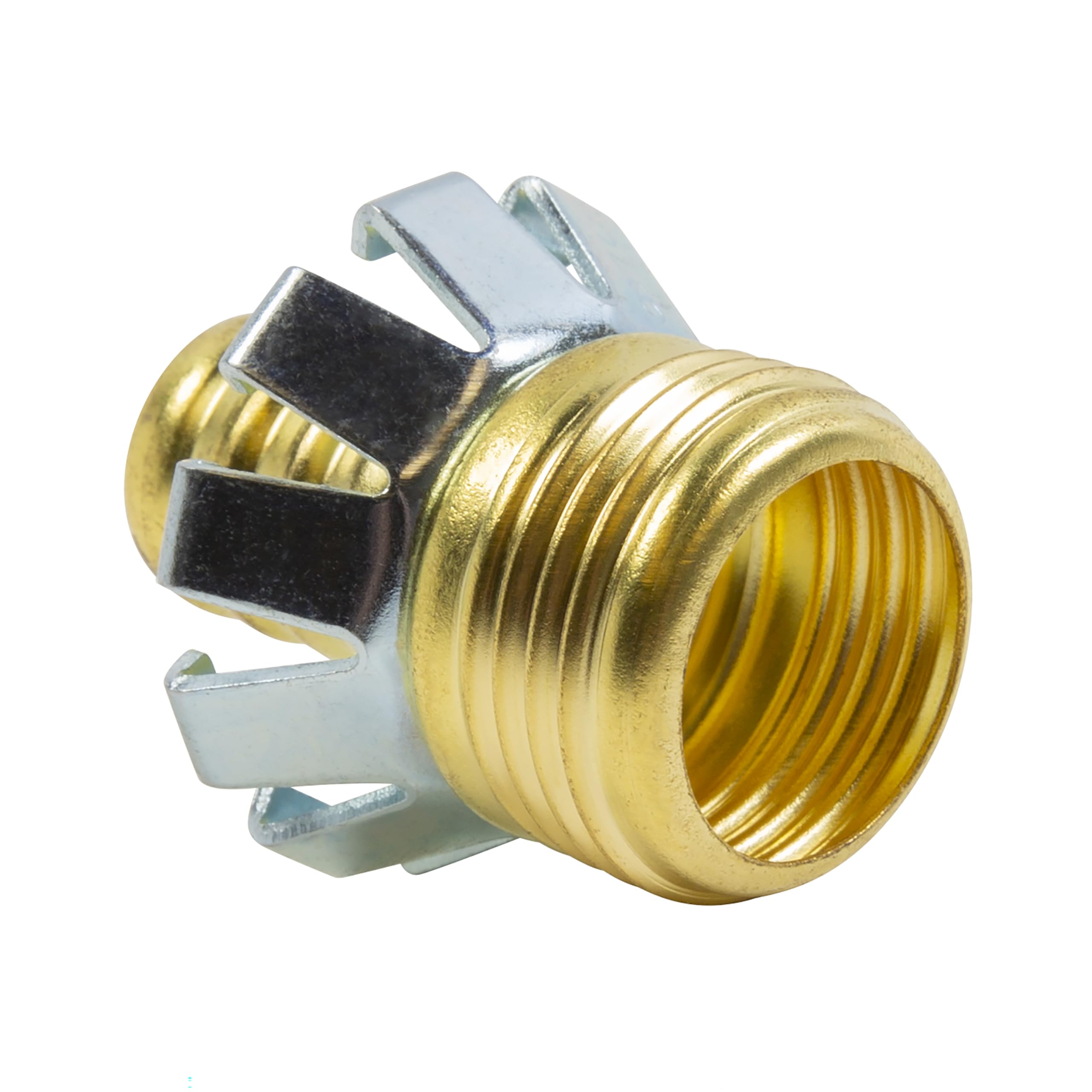 Gilmour 5/8" Male Brass Hose Clinch Mender Coupling, Heavy Duty Metal Water Hose Repair Kit, Garden Hose Repair Fitting - Image 3