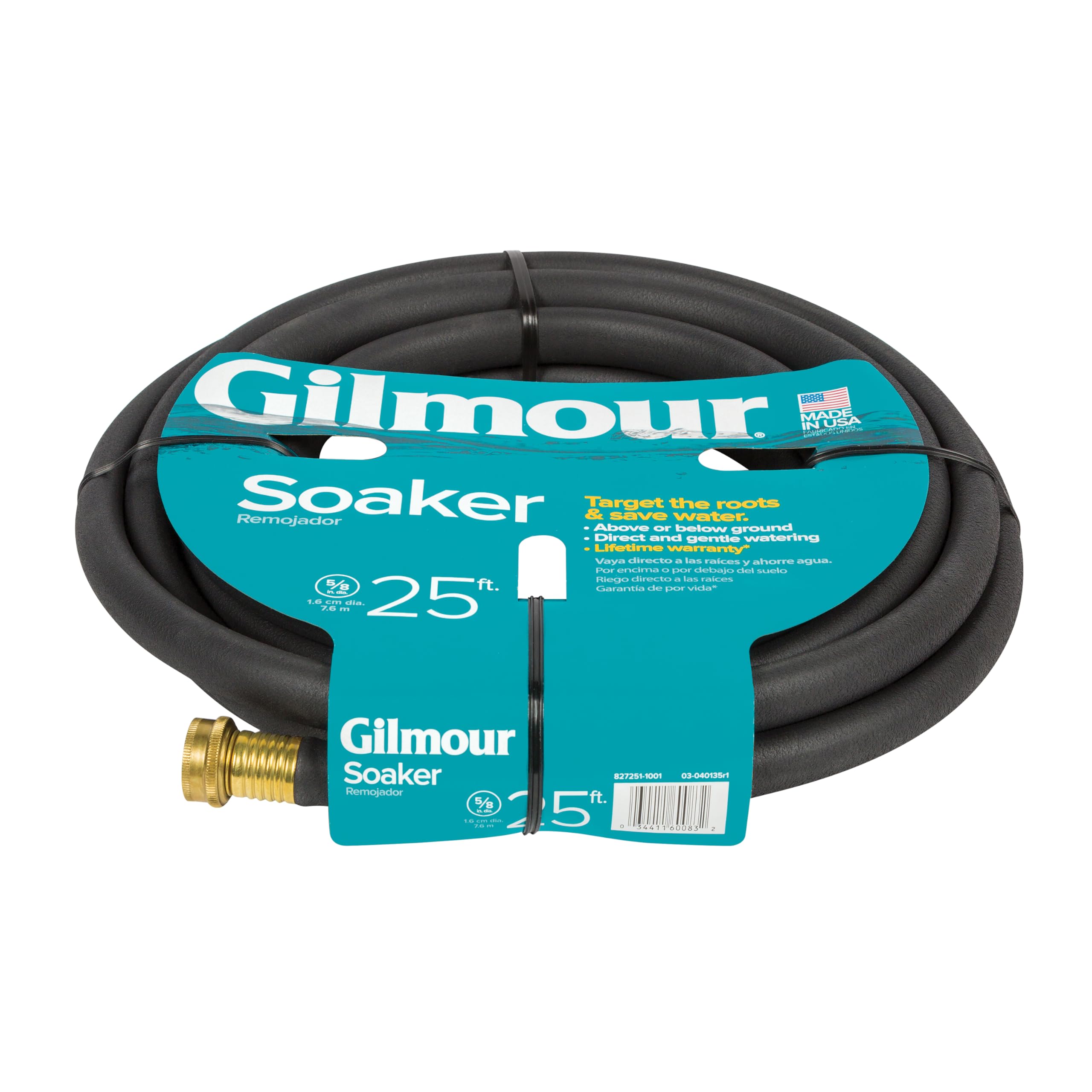 Gilmour 5/8" x 25' Round Weeper Soaker Hose for Garden Beds, Drip Irrigation Outdoor Hose, Flexible Garden Hose for Vegetable Gardens, Flower Beds, Lawns, and Orchards - Image 5