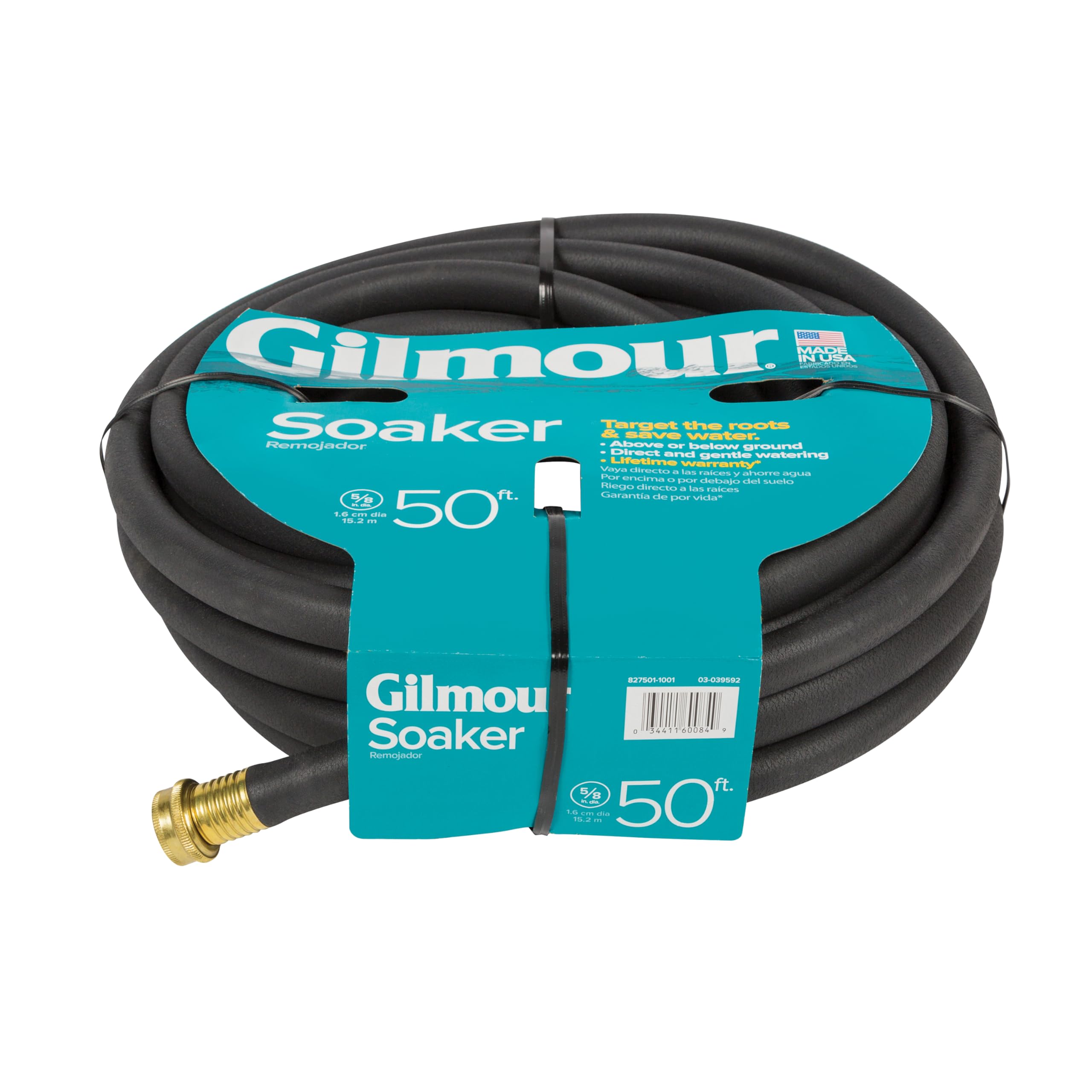 Gilmour 5/8" x 50' Round Weeper Soaker Hose for Garden Beds, Drip Irrigation Outdoor Hose, Flexible Garden Hose for Vegetable Gardens, Flower Beds, Lawns, and Orchards - Image 4
