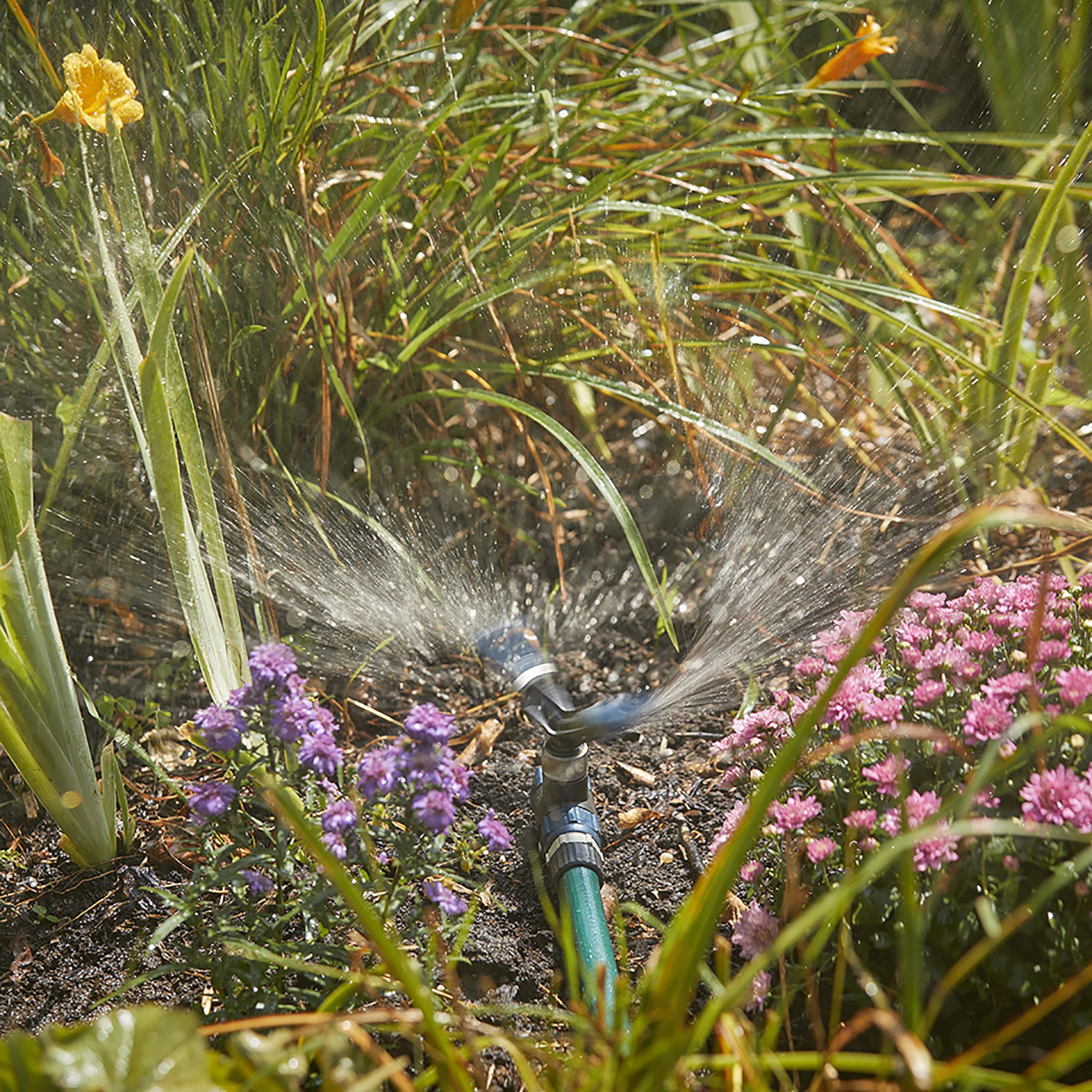 Gilmour Adjustable Spinning Sprinkler with Spike Base, Whirling Sprinkler Head for 360 Degree Coverage in Flower Beds and Vegetable Gardens - Image 7