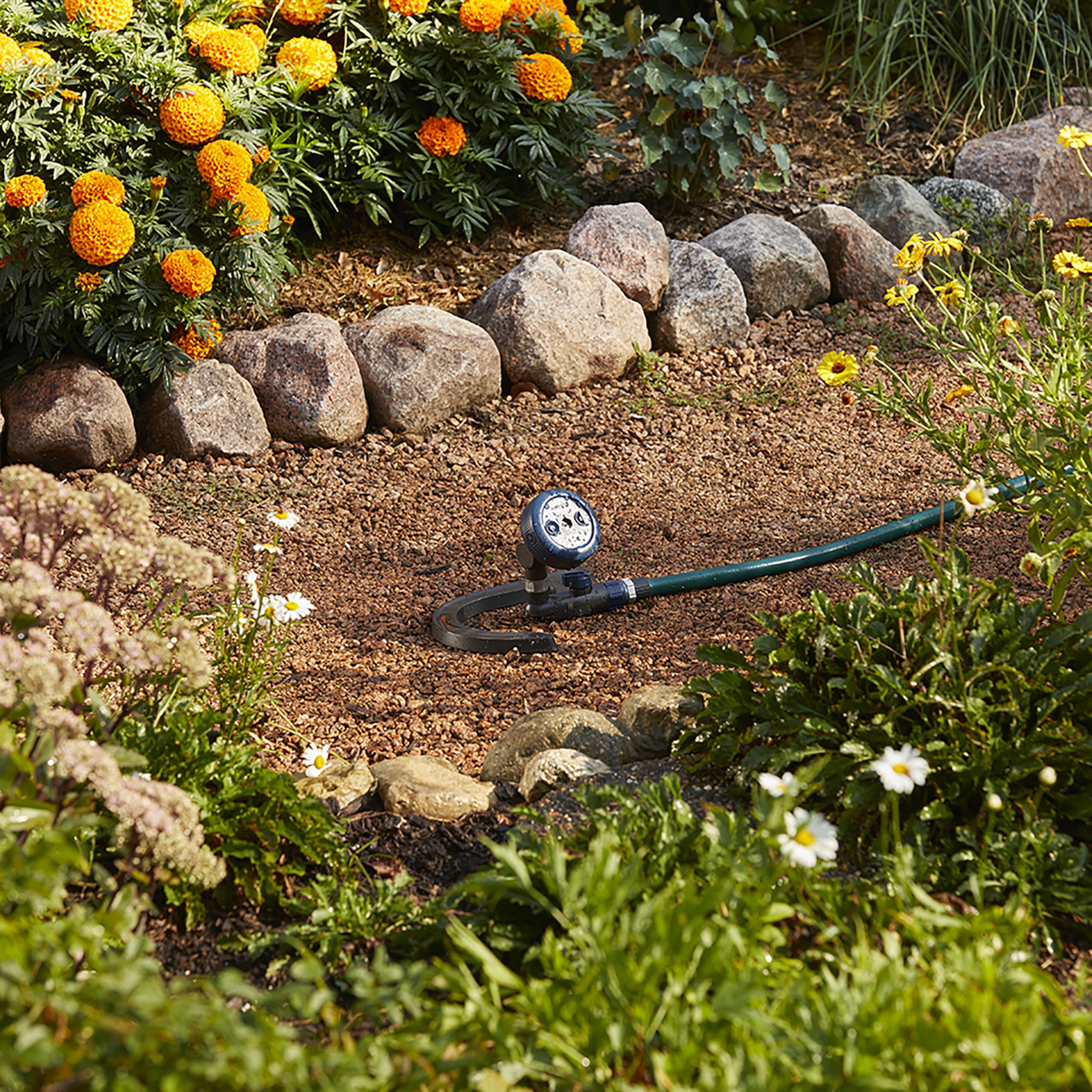Gilmour Adjustable Spot Sprinkler with Hook Base, Pivoting Multi Pattern Sprinkler Head for Targeted Coverage in Flower Beds and Vegetable Gardens - Image 8
