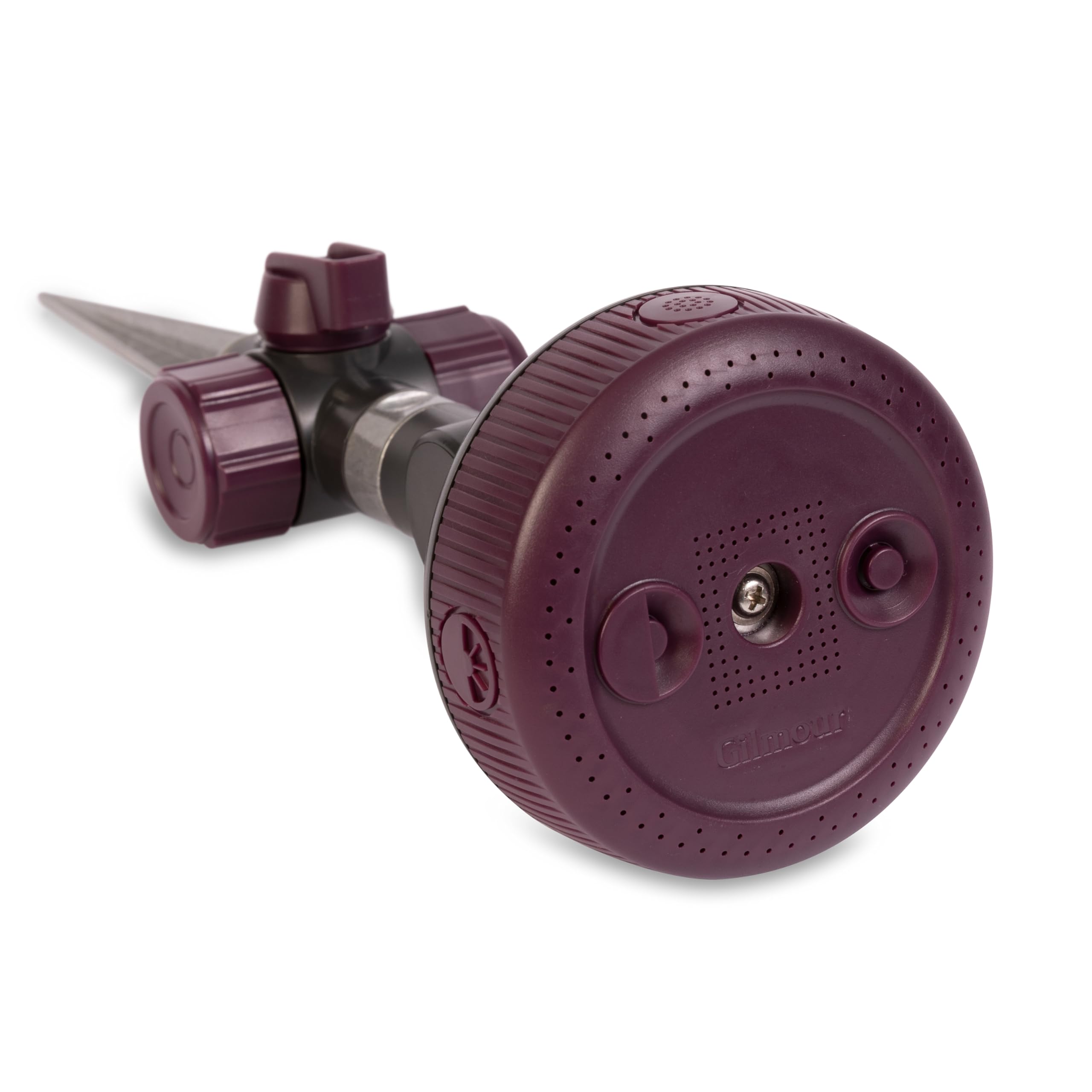 Gilmour Adjustable Spot Sprinkler with Spike Base, Pivoting Multi Pattern Sprinkler Head for Targeted Coverage in Flower Beds and Vegetable Gardens - Image 4
