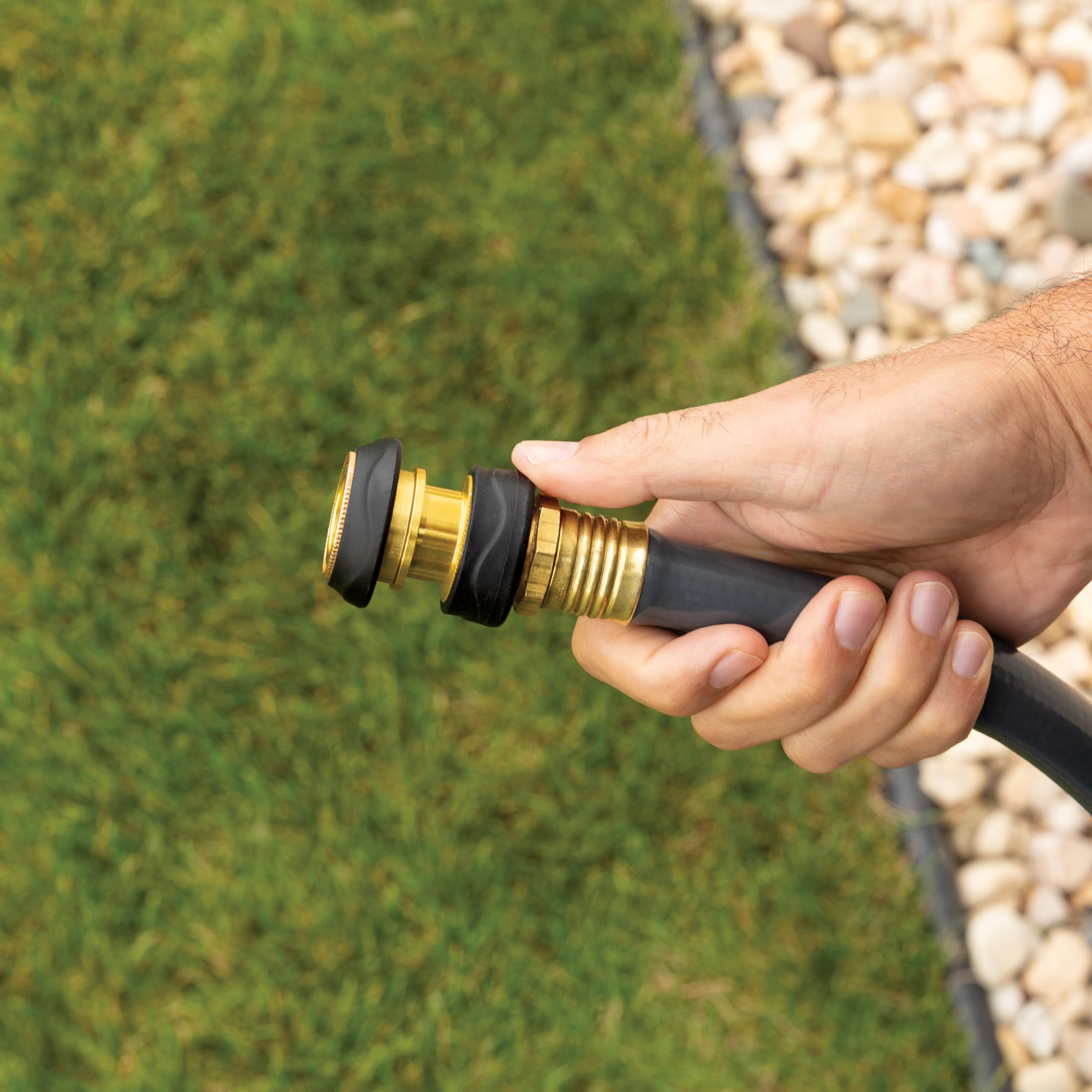 Gilmour Female Hose Quick Connector with Auto Shut Off, Brass Garden Hose Quick Connect Fitting for Hoses, Nozzles, and Sprinklers - Image 4