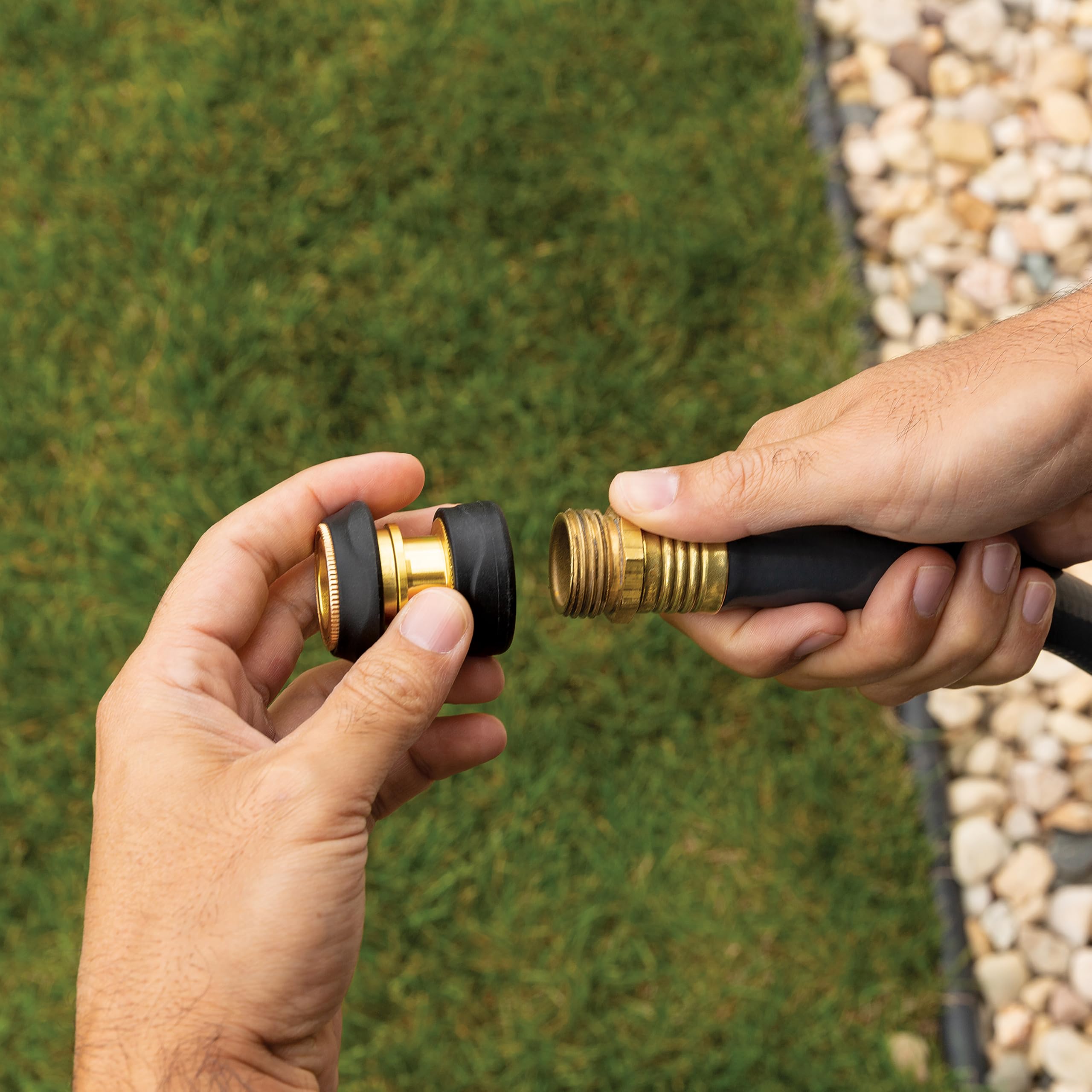 Gilmour Female Hose Quick Connector with Auto Shut Off, Brass Garden Hose Quick Connect Fitting for Hoses, Nozzles, and Sprinklers - Image 5