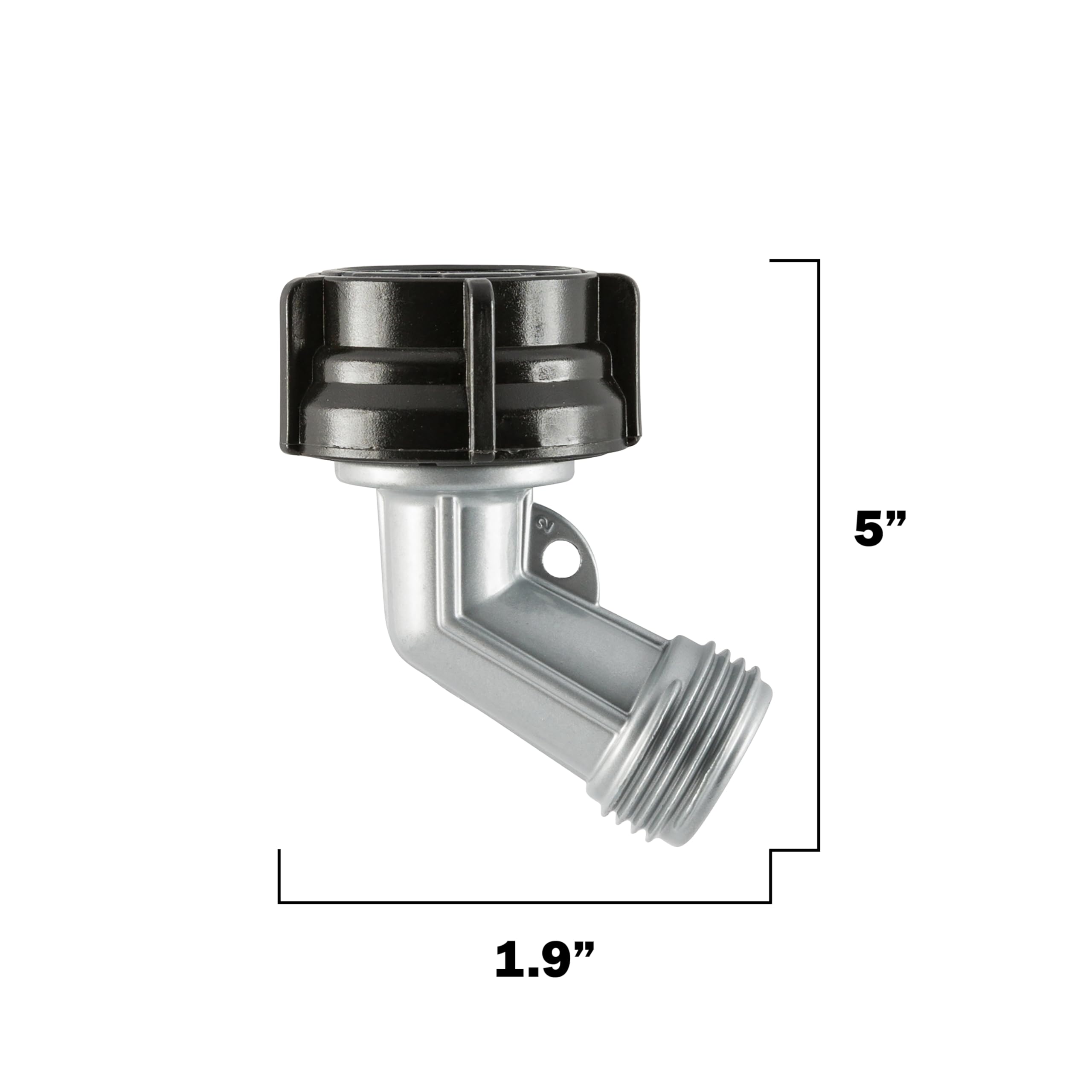 Gilmour Heavy Duty Garden Hose Elbow Connector, 45 Degree Metal Water Hose Connector with Swivel Connect - Image 4