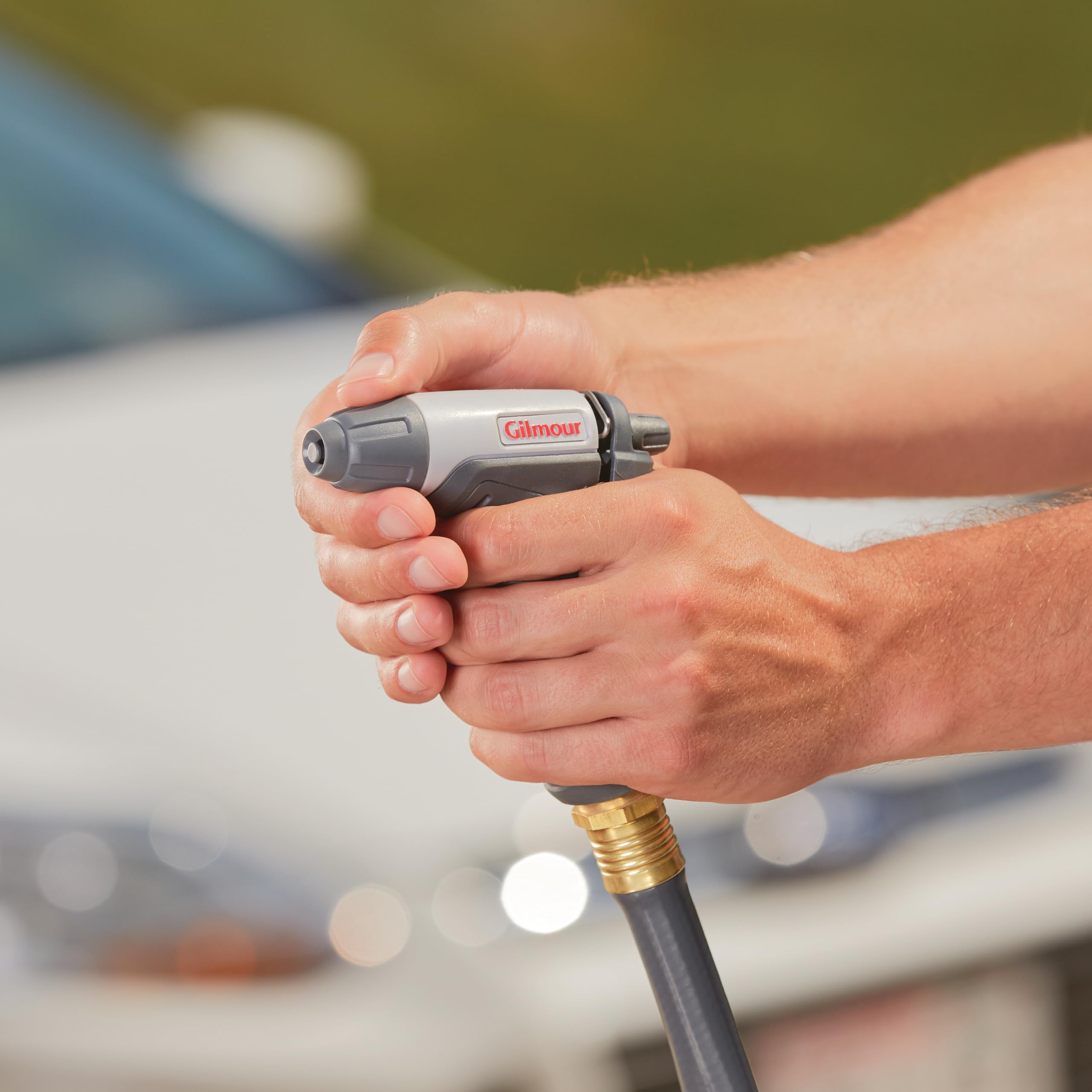 Gilmour Light Duty Garden Hose Nozzle with Adjustable Spray Pattern, Water Hose Nozzle for Watering Garden or Lawn - Image 4