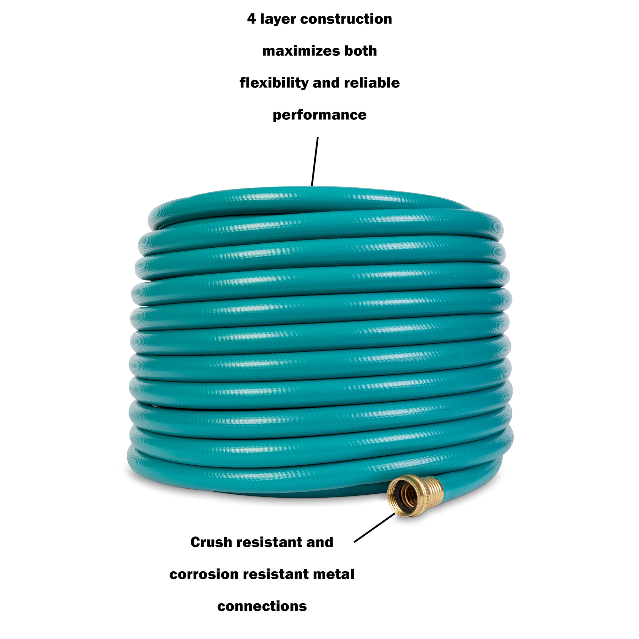 Gilmour Medium Duty 5/8" x 150' Garden Hose, Flexible and Kink Resistant Outdoor Hose, Blue - Image 5
