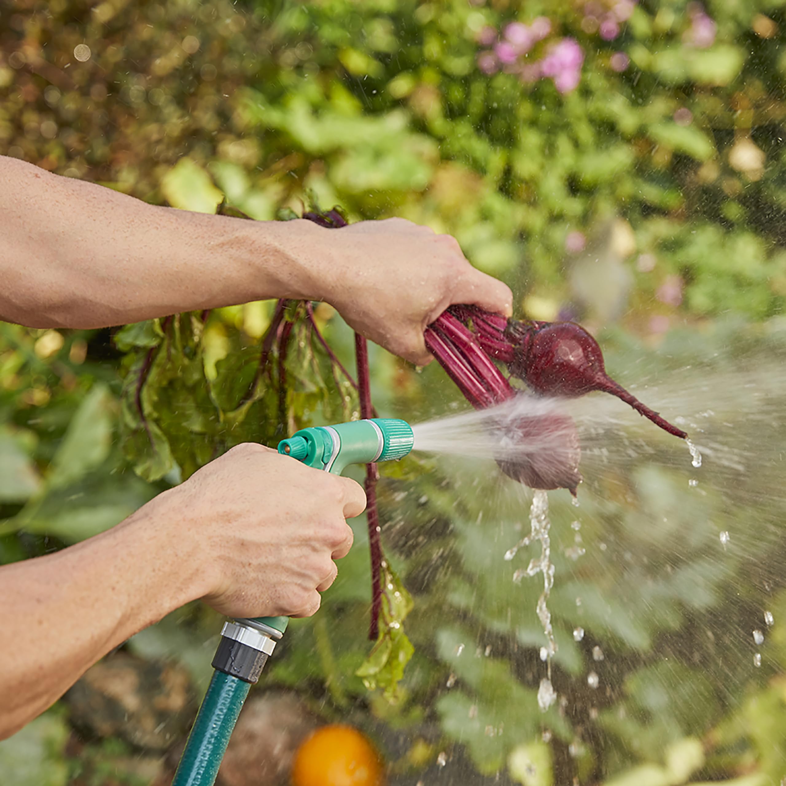 Gilmour Medium Duty Garden Hose Nozzle with Adjustable Spray Pattern, Water Hose Nozzle for Watering Garden or Lawn, Green - Image 7