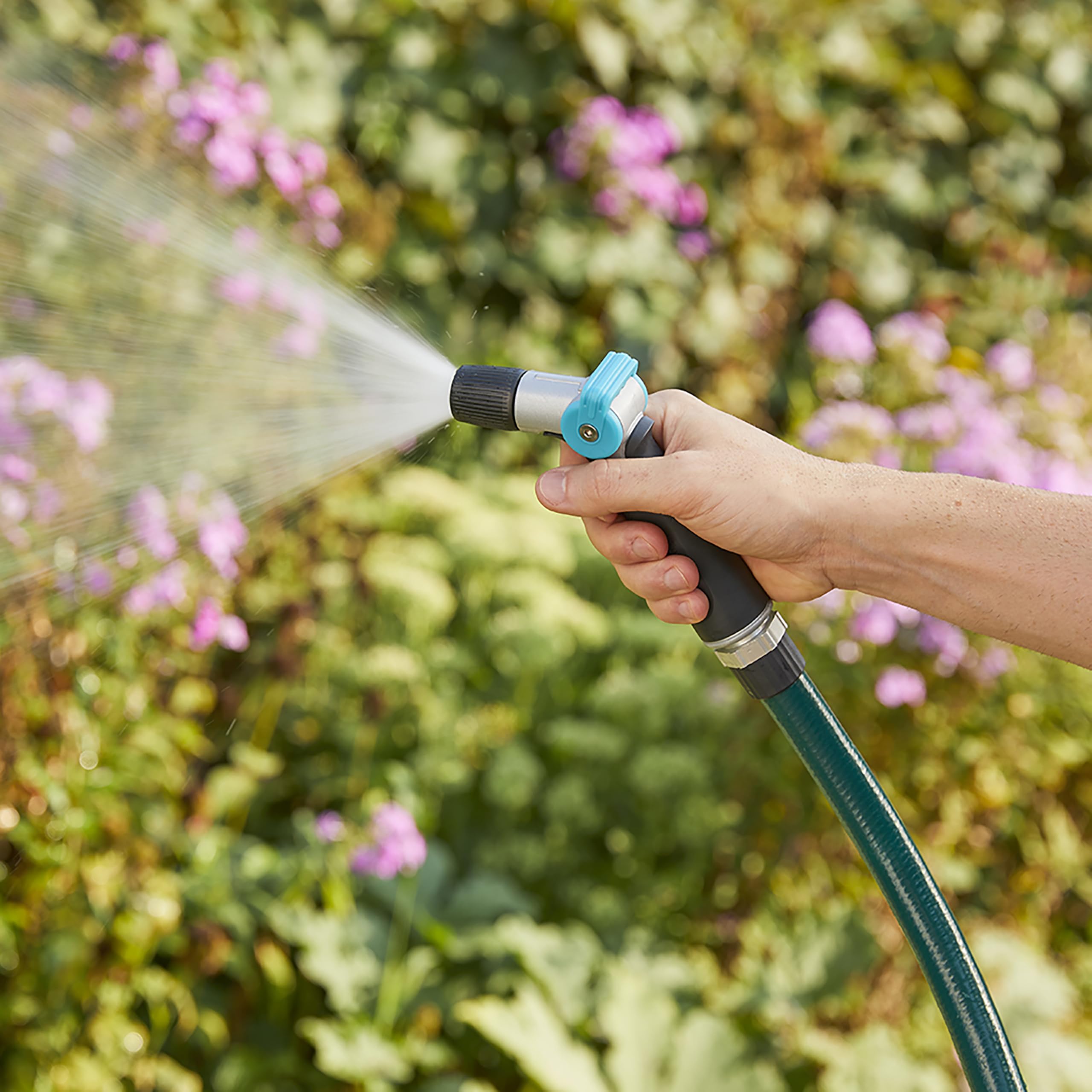 Gilmour Medium Duty Garden Hose Nozzle with Adjustable Spray Pattern, Water Hose Nozzle for Watering Garden or Lawn, Black - Image 6