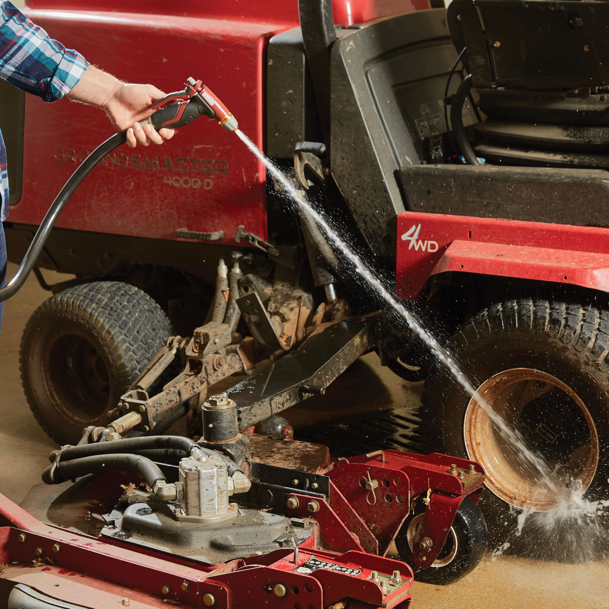 Gilmour Pro 5/8" x 100' Heavy Duty Flexogen Water Hose, Flexible Garden Hose for Vegetable Gardens, Flower Beds, and Lawn Sprinklers, Black - Image 4