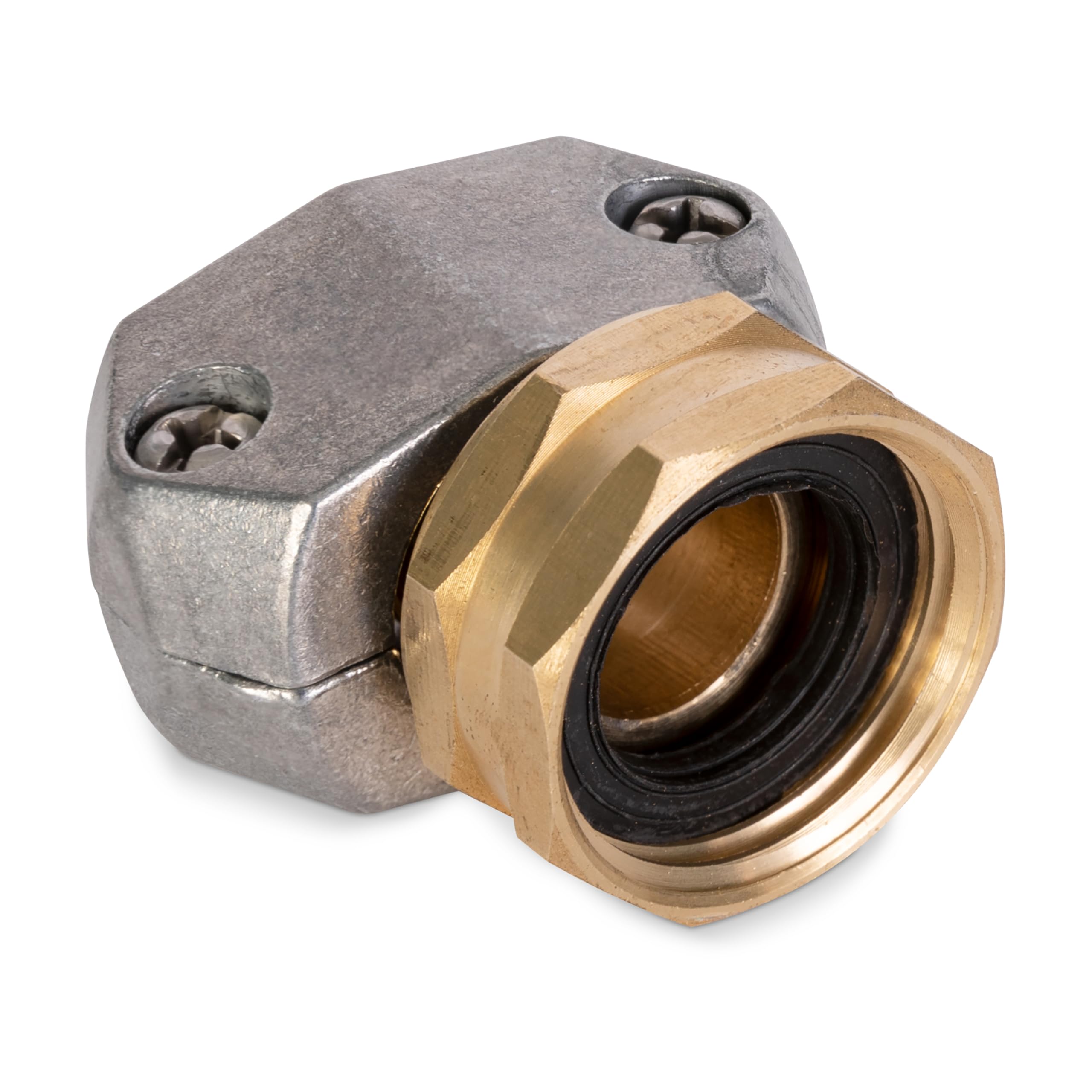 Gilmour Pro Brass Garden Hose Repair Kit Clamp Mender, Female Hose End Repair for 5/8" and 3/4" Water Hose Fittings - Image 4