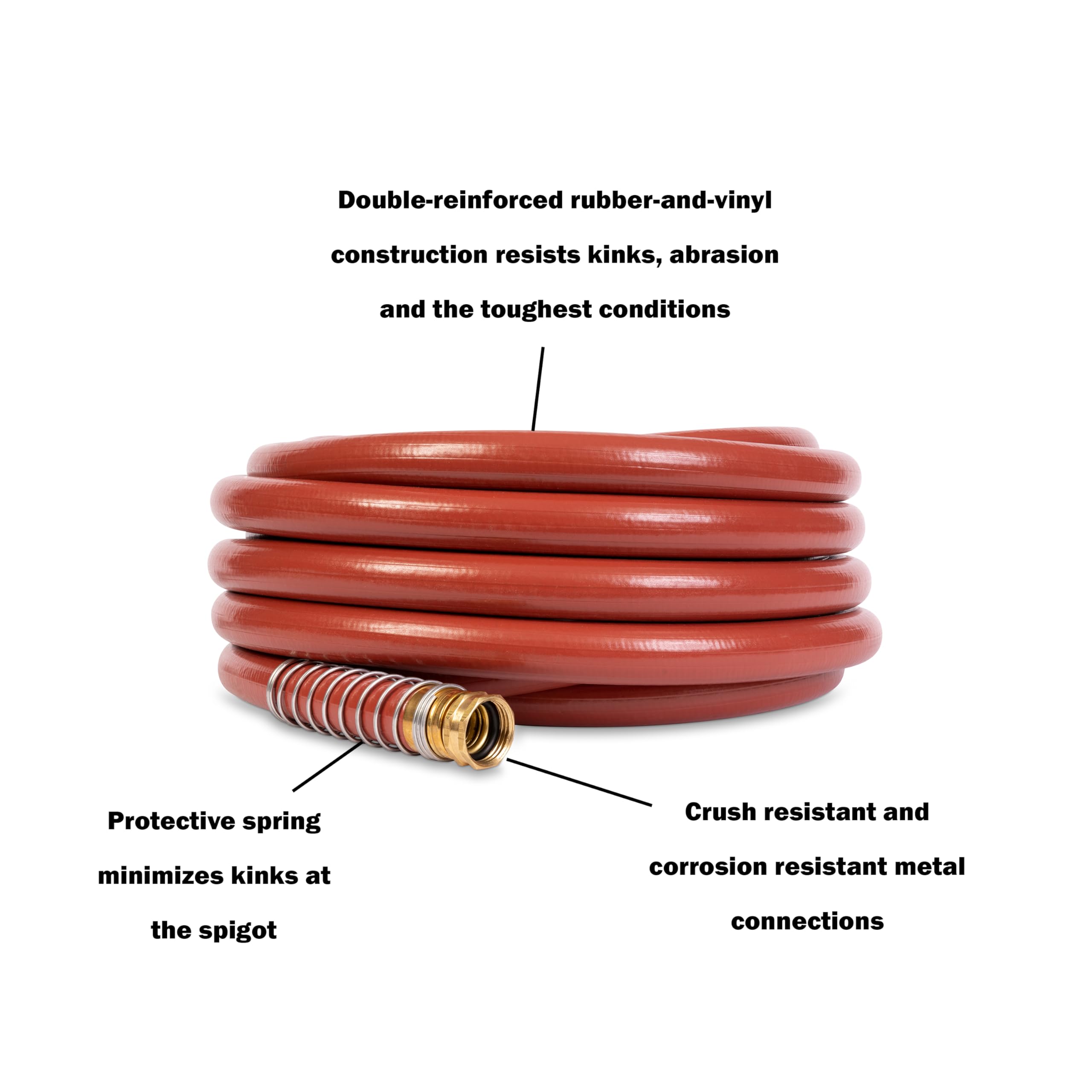 Gilmour Pro Commercial 3/4" x 50' Heavy Duty Water Hose, Durable and Kink Resistant 50 ft Garden Hose - Image 6